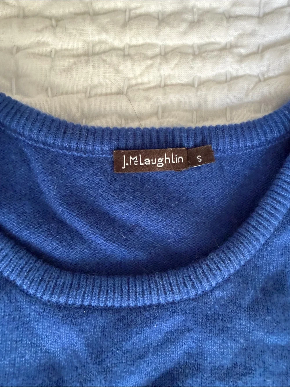 J. McLaughlin Women's Cashmere Crewneck Sweater in Royal Blue